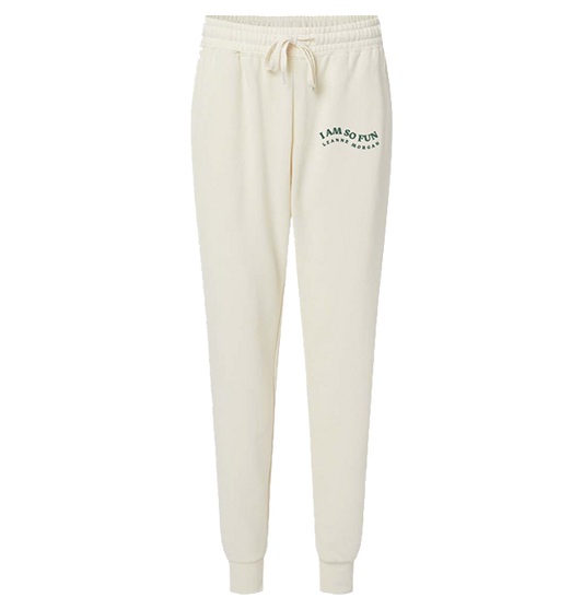 I Am So Fun Sweatpants - Cream
