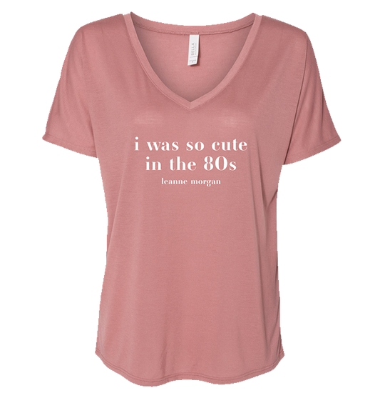 Cute In The 80s Tee - Mauve